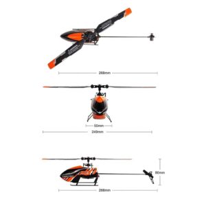 QIYHBVR Remote Control Helicopters, RC Helicopter with Altitude Hold for Adults Kids Beginners, 2.4GHz Aircraft Indoor Flying Toy, One Key Take Off/Landing for Kids Parkflyer Adult