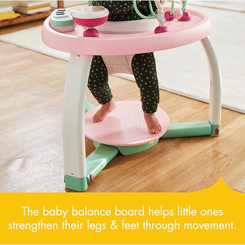 Tiny Love 5-in-1 Stationary Activity Center, 5 Modes of use: Tummy time, Stationary Activity Center, Baby Balance Board, Toddler Activity Table, Child Table and Chair, Tiny Princess Tales