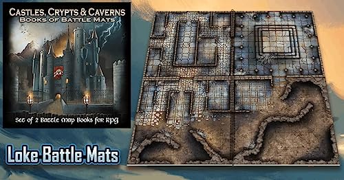 Castles, Crypts & Caverns Books of Battle Mats