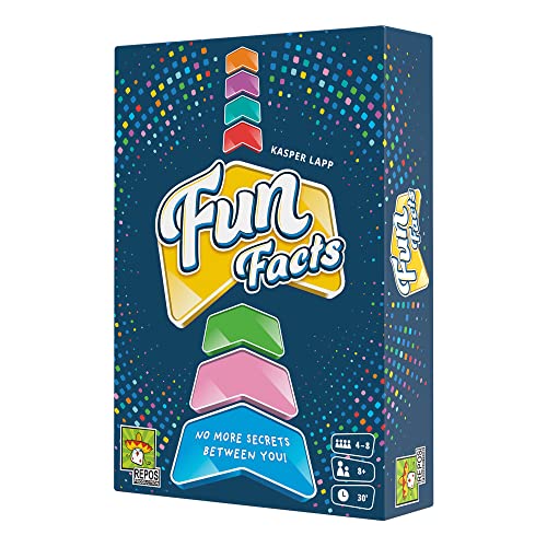 Fun Facts Party Game - Learn Surprising Facts About Friends and Family! Engaging Cooperative Game for Kids & Adults, Ages 8+, 4-8 Players, 30 Minute Playtime, Made by Repos Production