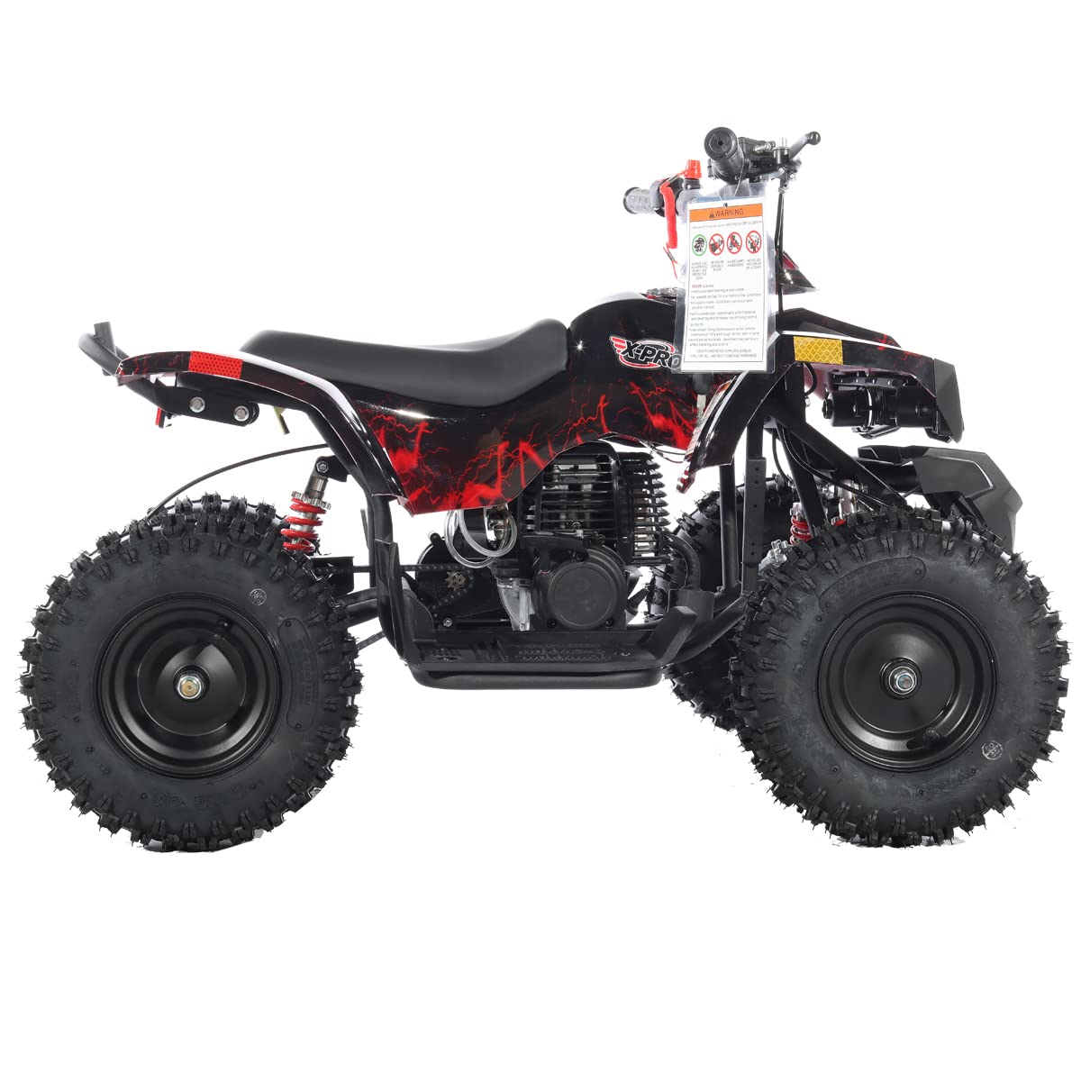 X-PRO Bolt 40cc ATV 4 Wheelers 40cc ATV Quads Quad (Red Lightning)