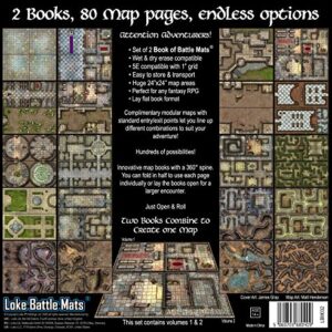 Castles, Crypts & Caverns Books of Battle Mats