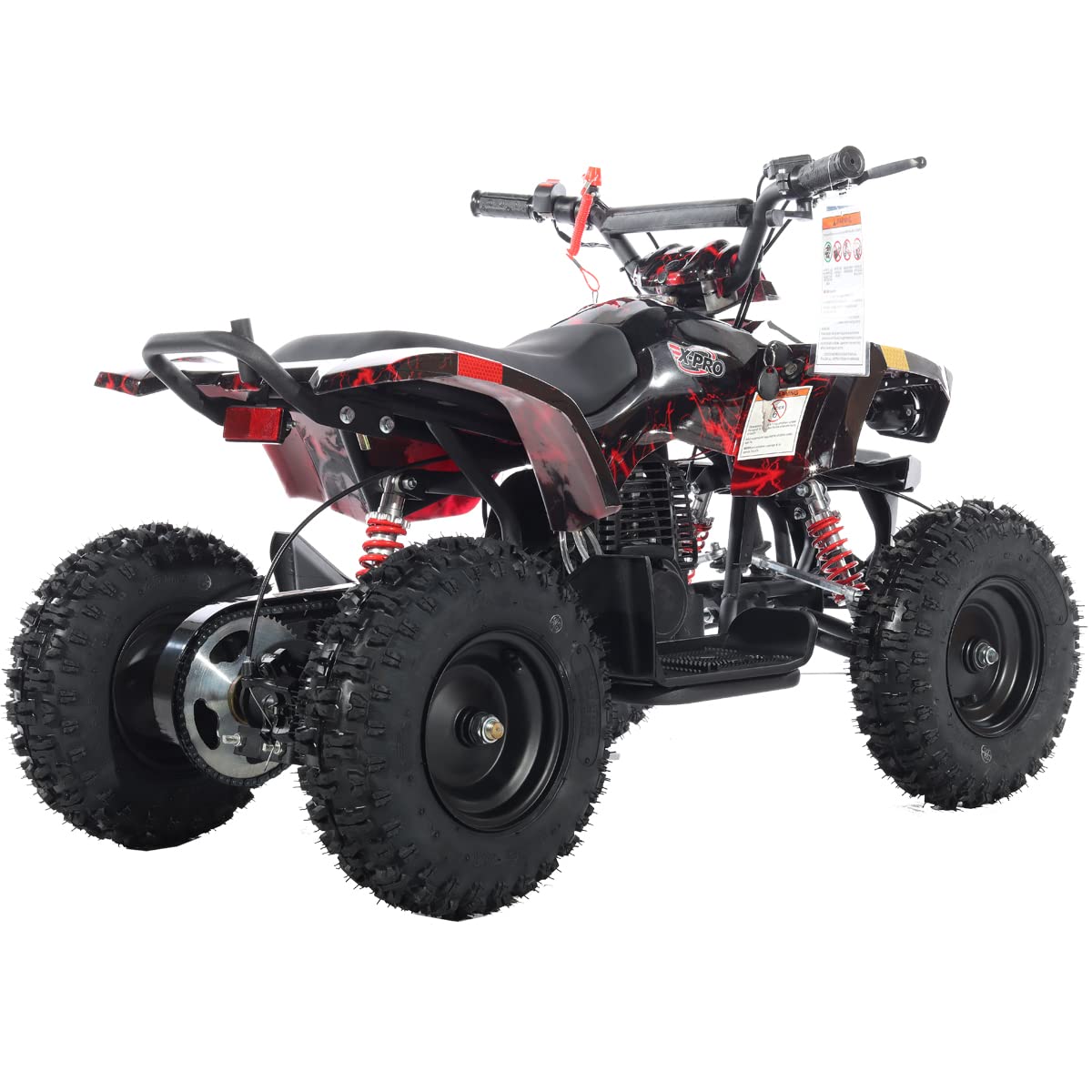 X-PRO Bolt 40cc ATV 4 Wheelers 40cc ATV Quads Quad (Red Lightning)