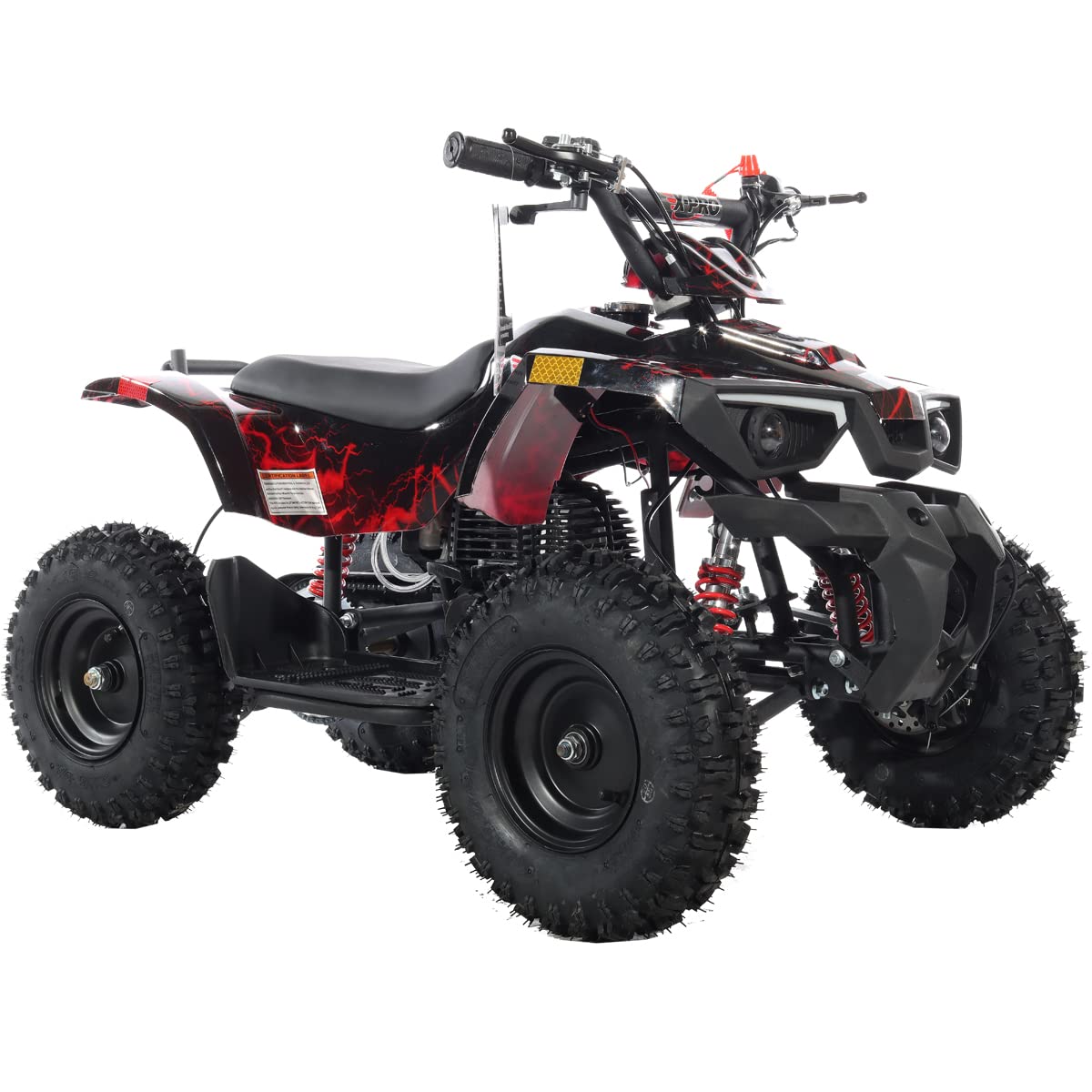 X-PRO Bolt 40cc ATV 4 Wheelers 40cc ATV Quads Quad (Red Lightning)