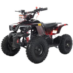 x-pro bolt 40cc atv 4 wheelers 40cc atv quads quad (red lightning)