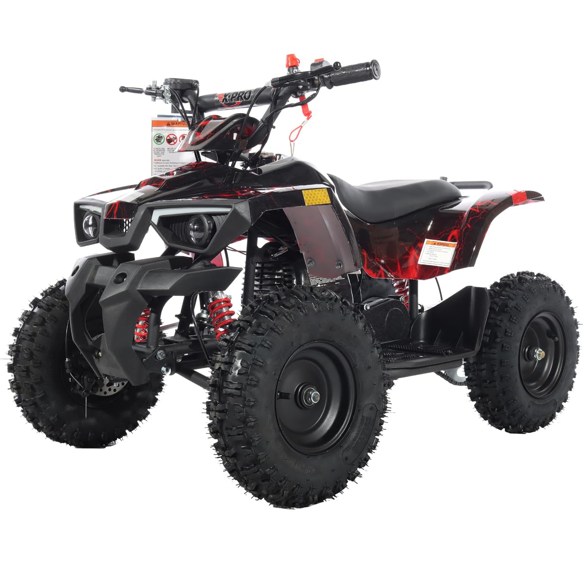 X-PRO Bolt 40cc ATV 4 Wheelers 40cc ATV Quads Quad (Red Lightning)