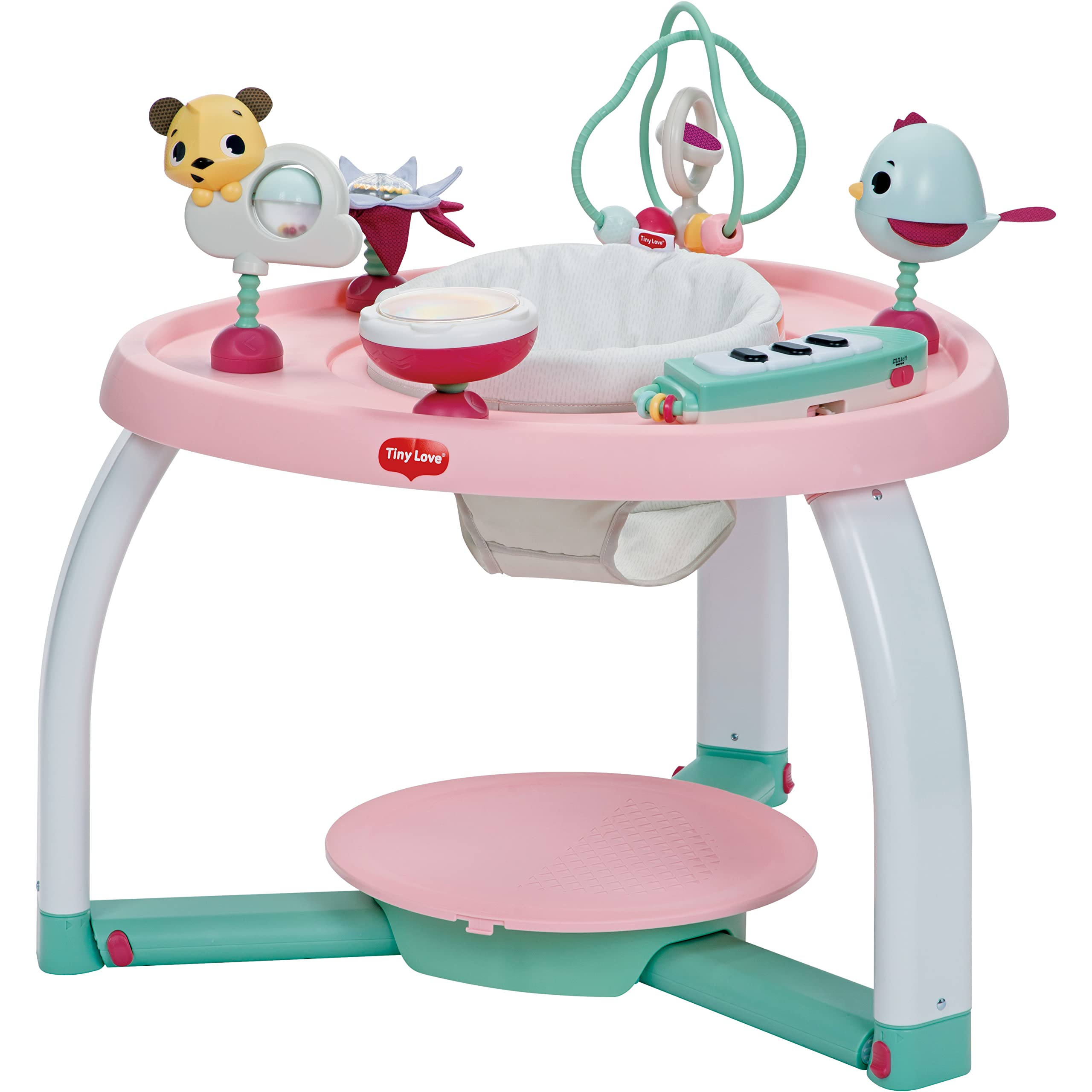 Tiny Love 5-in-1 Stationary Activity Center, 5 Modes of use: Tummy time, Stationary Activity Center, Baby Balance Board, Toddler Activity Table, Child Table and Chair, Tiny Princess Tales