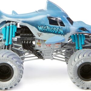 Monster Jam, Official Megalodon Monster Truck and Official Zombie Monster Truck, Collector Die-Cast Vehicle, 1:24 Scale, Bundle