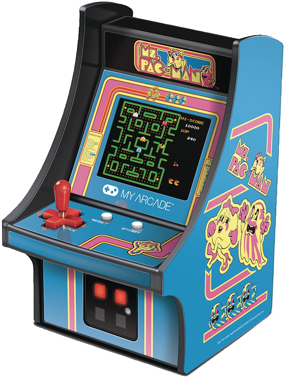 My Arcade Contra Micro Player (DGUNL-3280) and Ms. Pac-Man Micro Player Mini Arcade Machines Electronic Games Bundle