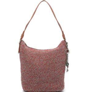 The Sak Sequoia Crochet Hobo (Red Static)