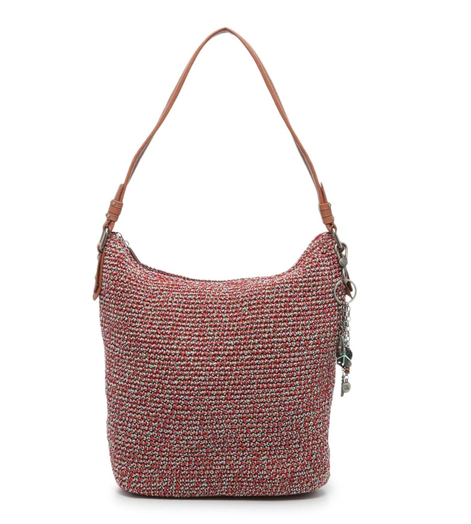 The Sak Sequoia Crochet Hobo (Red Static)