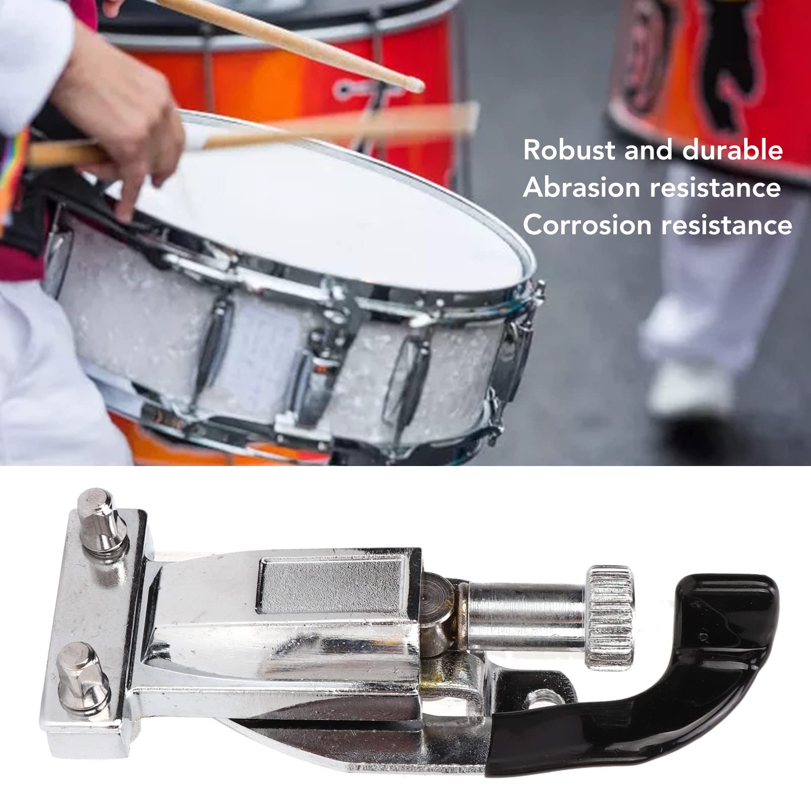 Pwshymi Silver Snare Drum Strainer, Slick Exterior Strainer Throw Off Butt End Set Accessories Drum Set Percussion Mounts Snare Drum Regulator Snare Mapex Snare Throw Off Accesor