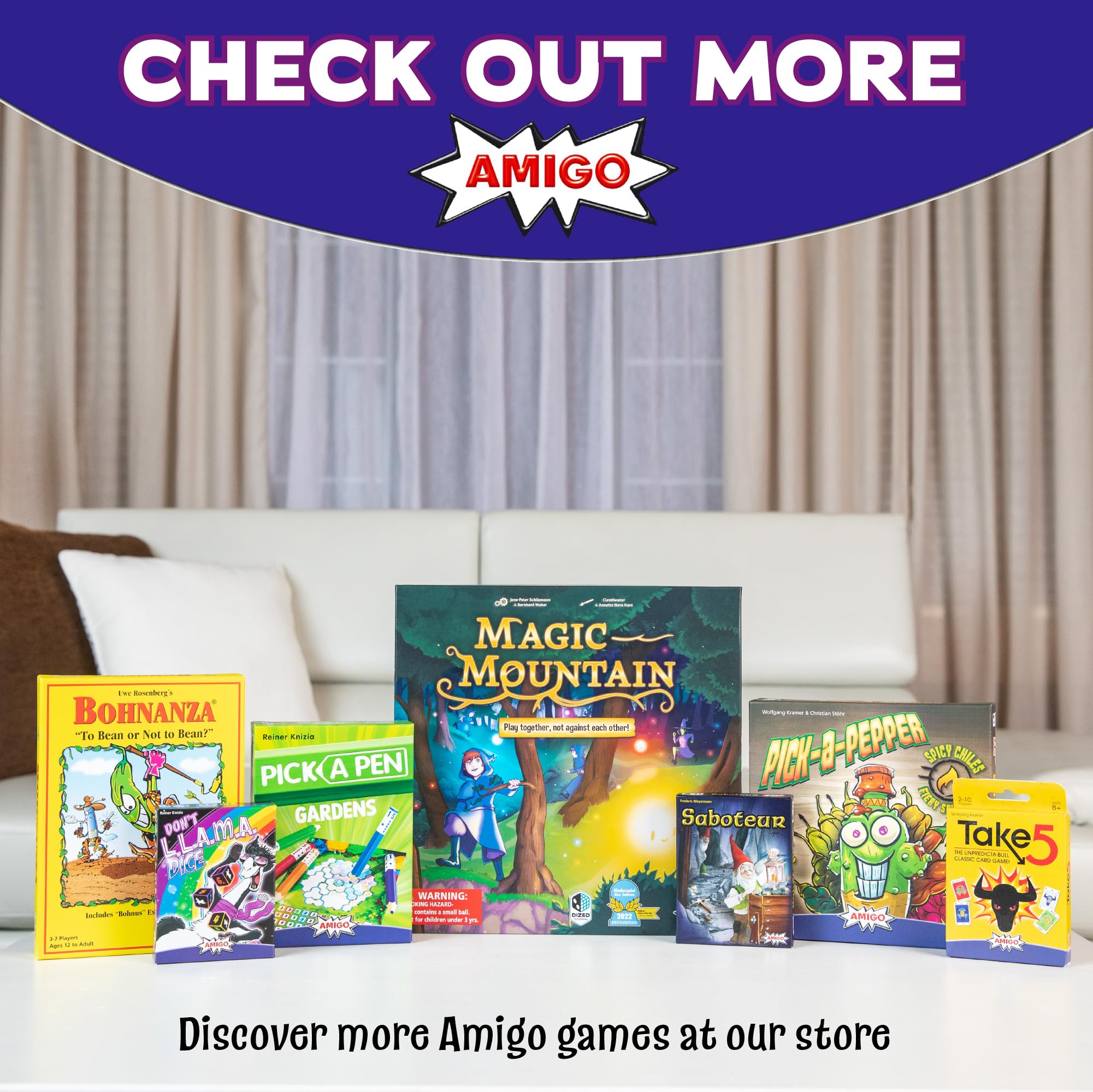 AMIGO Games Don't L.L.A.M.A. Dice Game - Fun and Strategic Llama-Themed Dice Game for Ages 8+ | 2-6 Players | Avoid Llama Drama and Shed Points