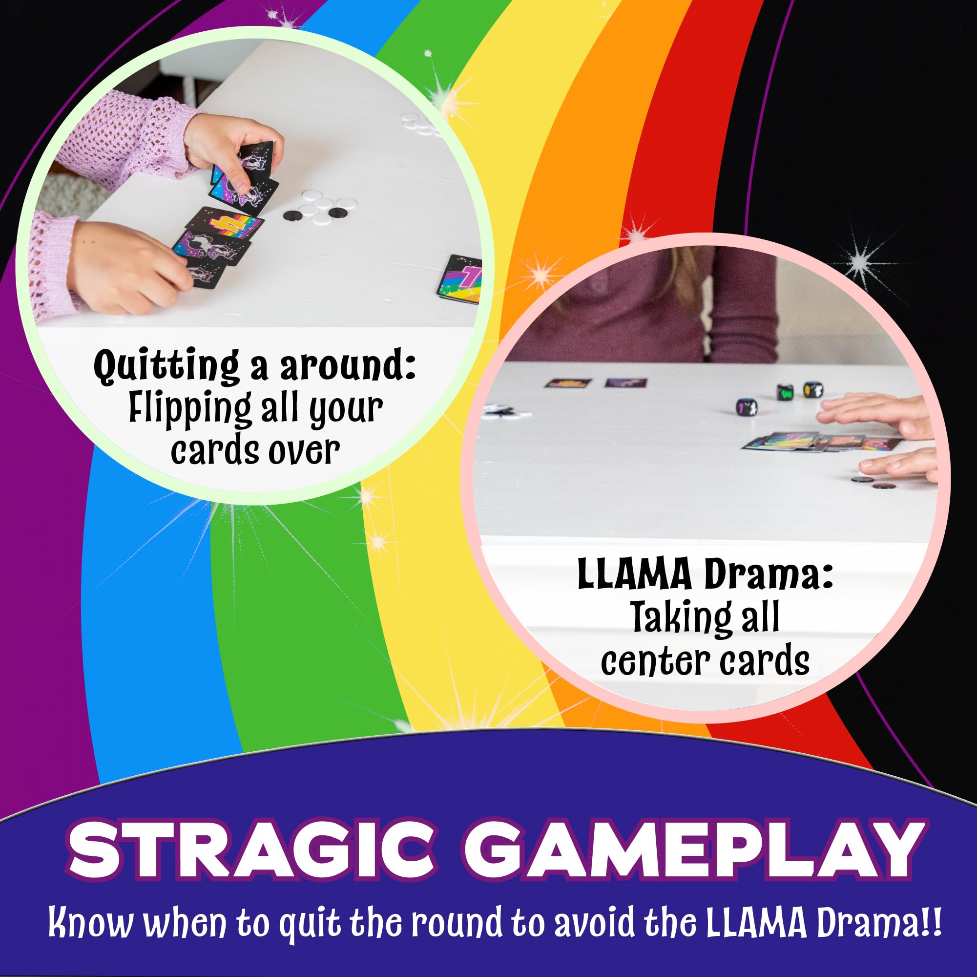 AMIGO Games Don't L.L.A.M.A. Dice Game - Fun and Strategic Llama-Themed Dice Game for Ages 8+ | 2-6 Players | Avoid Llama Drama and Shed Points