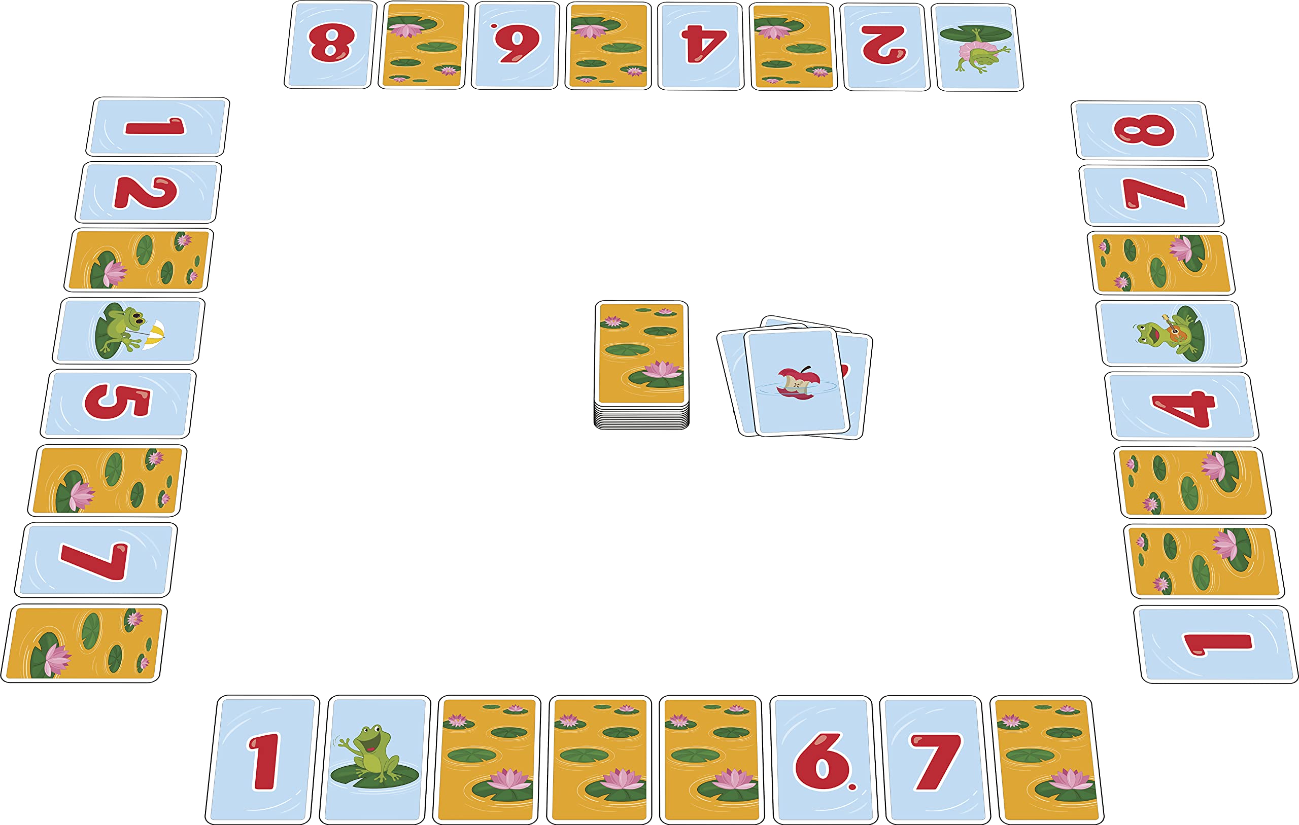 AMIGO Games My First AMIGO Card Game: Froggies - Fun and Educational Number Line Game for Kids ages 3 & up