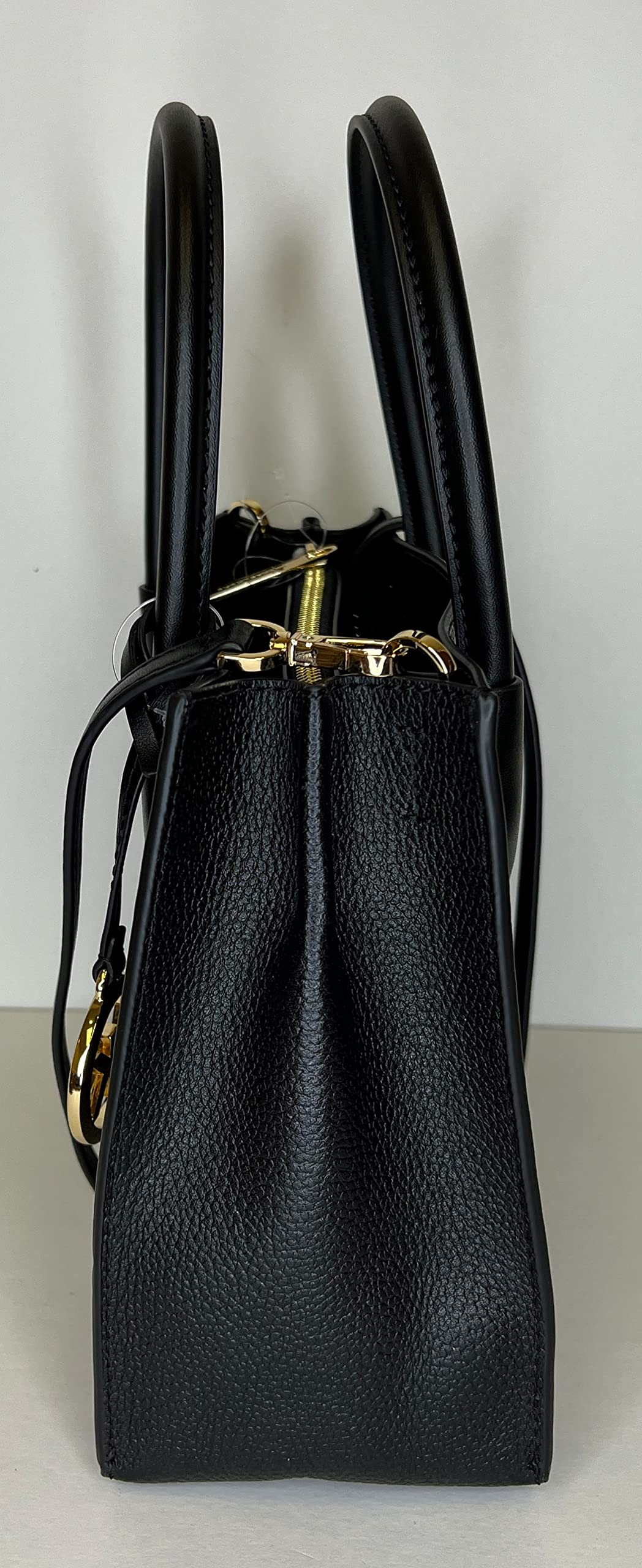 Michael Kors MICHAEL Michael Kors Mercer MD Messenger bundled SM TZ Coinpouch Purse Hook (BLK)