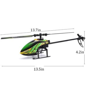 QIYHBVR RC Helicopter, 4 Channel 2.4Ghz Remote Control Helicopter with 6-Axis Gyro, Aileronless RC Aircraft with Altitude Hold for Kids and Beginners to Play Indoor