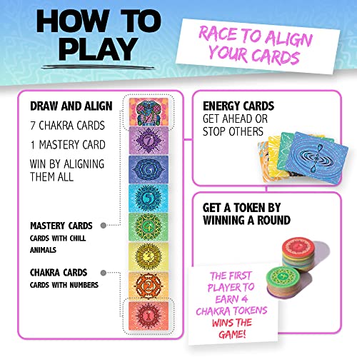 ZEN BATTLE Card Game Survival of the Chillest | Family Games for kids 8-12, Tweens + Adults –Best Games for Family Game Night, Travel Friendly, Fun, Strategic Kids Card Games for Families, 2-4 Players