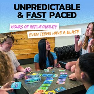 ZEN BATTLE Card Game Survival of the Chillest | Family Games for kids 8-12, Tweens + Adults –Best Games for Family Game Night, Travel Friendly, Fun, Strategic Kids Card Games for Families, 2-4 Players