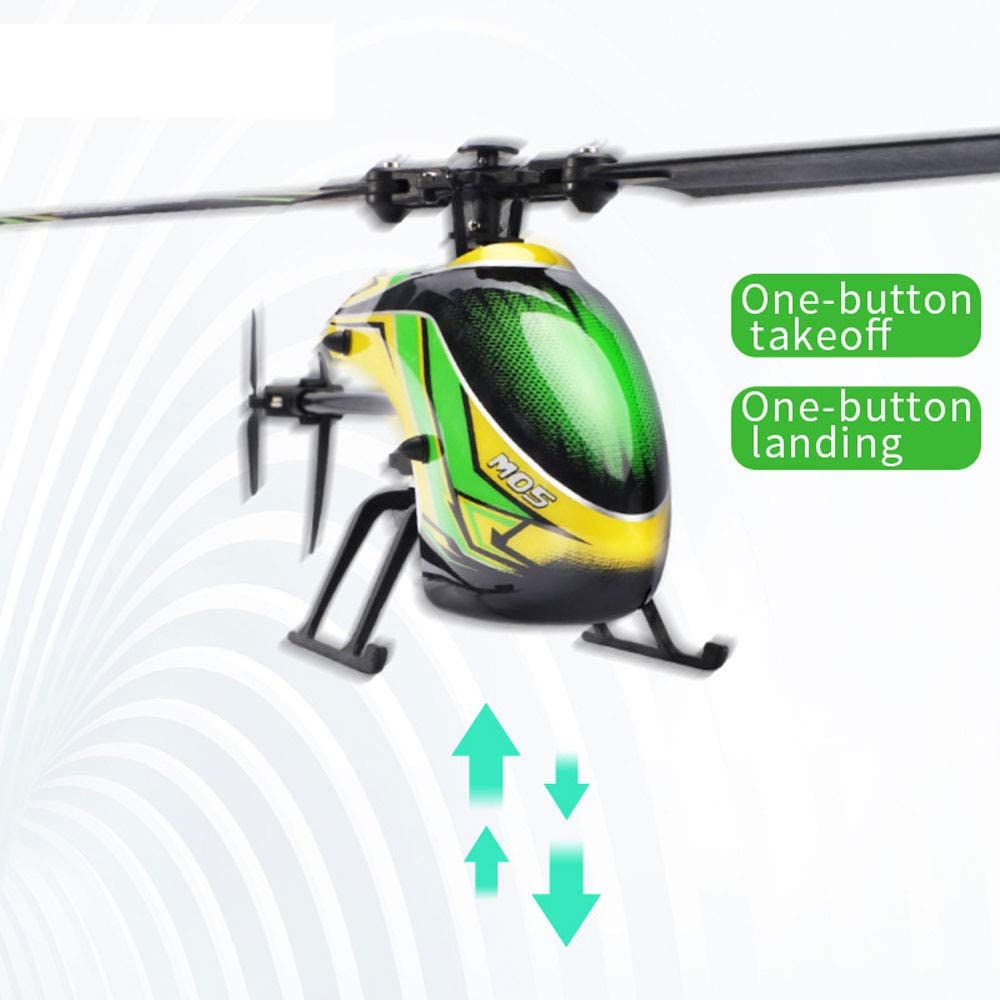 QIYHBVR RC Helicopter, 4 Channel 2.4Ghz Remote Control Helicopter with 6-Axis Gyro, Aileronless RC Aircraft with Altitude Hold for Kids and Beginners to Play Indoor