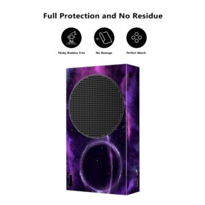 PlayVital Purple Deep Space Custom Vinyl Skins for Xbox Core Wireless Controller, Wrap Decal Cover Stickers for Xbox Series S Console Controller