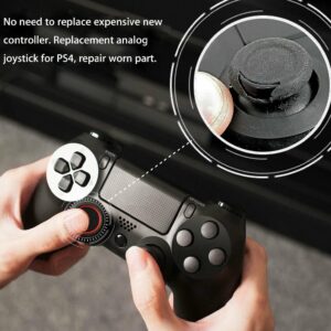 SaiDian 1Set Silicone Conductive Rubber Pad Joystick Thumb Sticks Replacement Kit L1 R1 L2 R2 Button Thumbsticks Repair Tools Kit for PS4 Controller