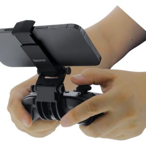 Bionik Game Clutch for Xbox Series XS Controllers: Mobile Gaming Phone Clip, Adjustable Clamp, Up to 3.6 Inches Wide