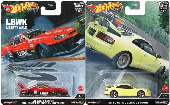 Hot Wheels 2022 Premium Car Culture Mountain Drifters Release Complete Set of 5 Diecast Vehicles