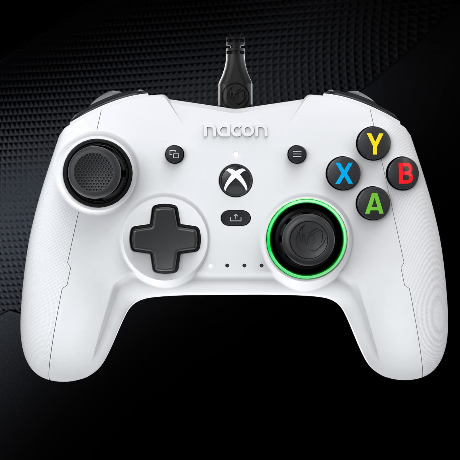 RIG Nacon Revolution X Officially Licensed Xbox Controller for Xbox Series X|S, Xbox One, Windows 10, Windows 11 PCs with Hardware, Software Customization and Dolby Atmos 3D Surround Sound (White)