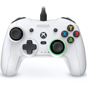 RIG Nacon Revolution X Officially Licensed Xbox Controller for Xbox Series X|S, Xbox One, Windows 10, Windows 11 PCs with Hardware, Software Customization and Dolby Atmos 3D Surround Sound (White)