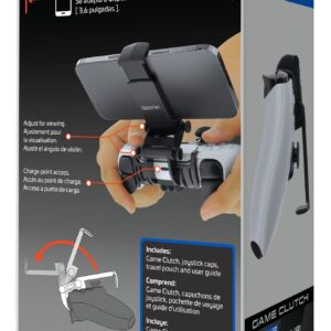 Bionik Game Clutch for PS5 Controllers: Mobile Gaming Phone Clip, Adjustable Clamp, Up to 3.6 Inches Wide