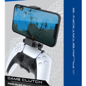 Bionik Game Clutch for PS5 Controllers: Mobile Gaming Phone Clip, Adjustable Clamp, Up to 3.6 Inches Wide