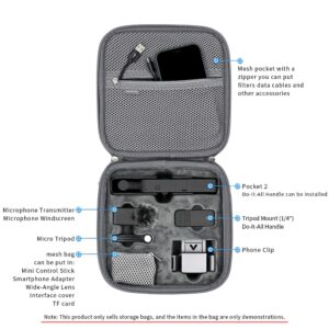 MAXCAM Shoulder Bag Travel Case for DJI Pocket 2 Creator Combo (Pocket 2 and Accessories are NOT Included)