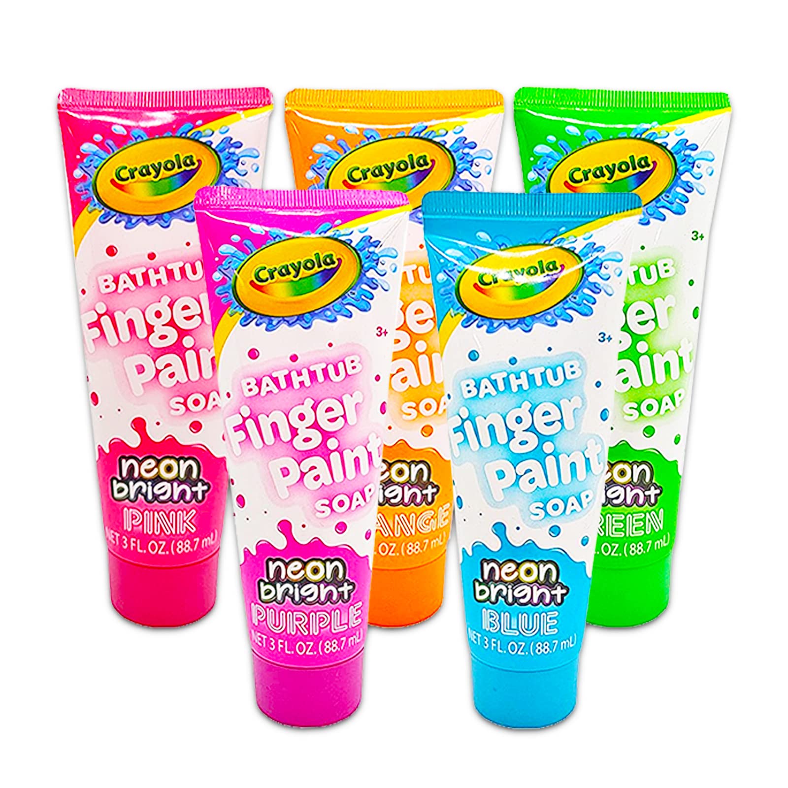 Crayola Bath Super Set - Bundle with 5 Crayola Bath Paint Soap Tubes, 5 Body Wash Bath Pens, and 4 Crayola Bath Books (14 Pc Set) | Bath Books for Toddlers 1-3