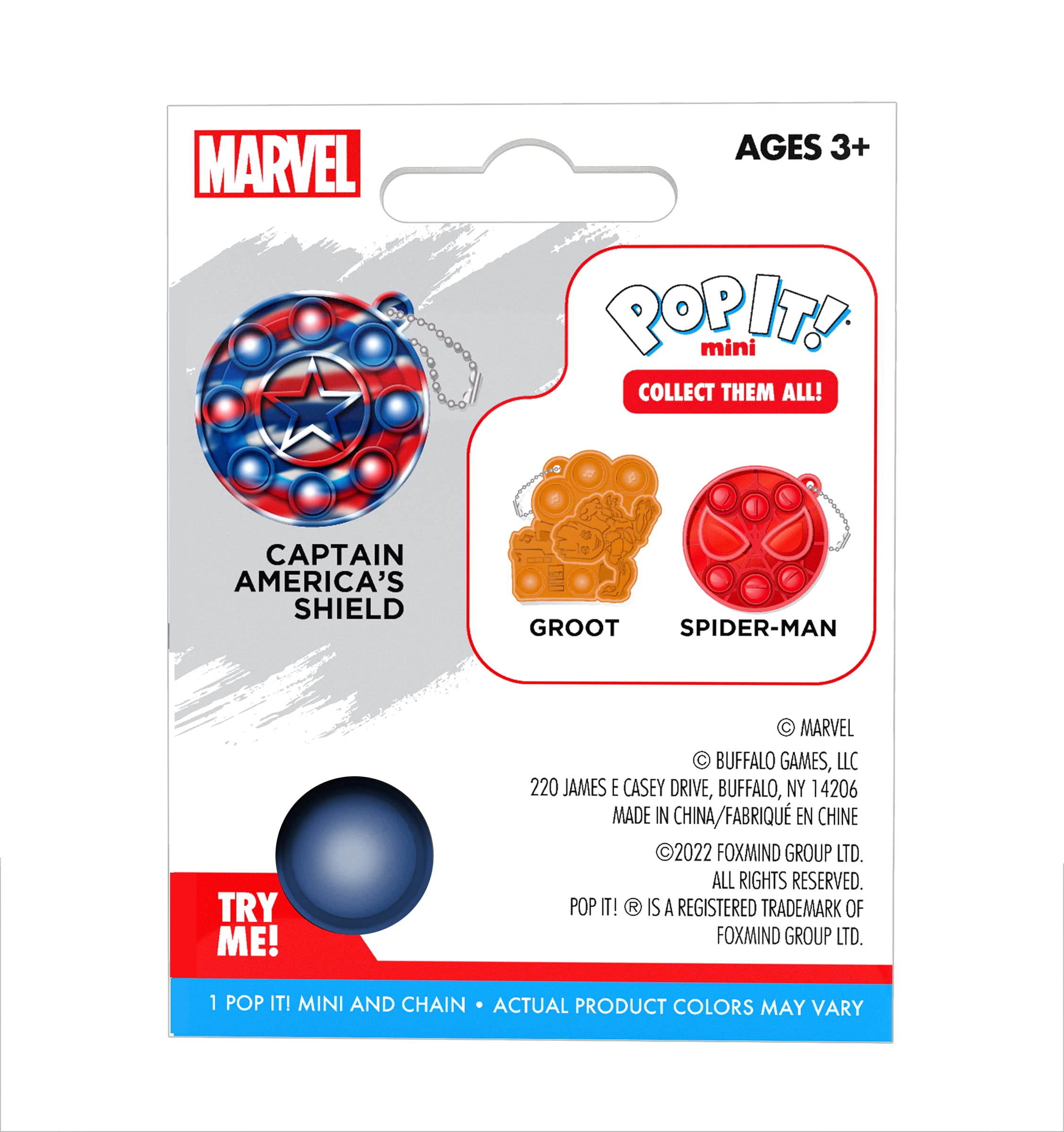 Buffalo Games - Marvel - Pop It! Mini Captain America