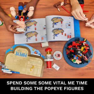 BRICKKK PANTASY Popeye & Olive Buildable Characters Building Bricks Set, Collectible Building Kit for Adults Building Bricks Toys, Idea Building Blocks Birthday Gift for Teens