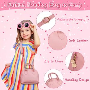 Learn2M Play Purse for Little Girls Ages 3-6, My First Purse Toy with Handbag, Makeup Set, Sunglasses, Smartphone, Wallet, Car Keys, Credit Cards and Fake Money