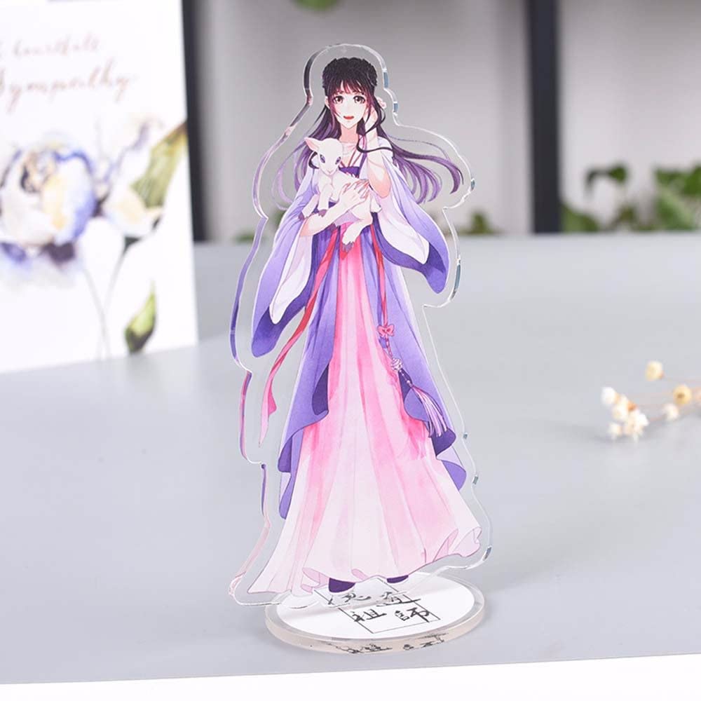 Mo Dao Zu Shi Acrylic Stand Figure Wei Wuxian LAN Wangji Jiang Cheng Action Figures Collection Desktop Standing Card Figure Model Toys(E)