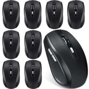 macarrie 12 pack wireless mouse for laptop 1200dpi wireless computer mouse with 6 buttons wireless mouse bulk included wireless usb receiver compatible wireless mouse for windows, pc, computer