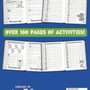 Learn to Trace Alphabet Letters and Numbers from 0 to 20: A Fun Handwriting Practice Workbook for Preschool and Kindergarten: Animals Coloring and ... & 6 Year Olds Kids (Preschool Learning Books)