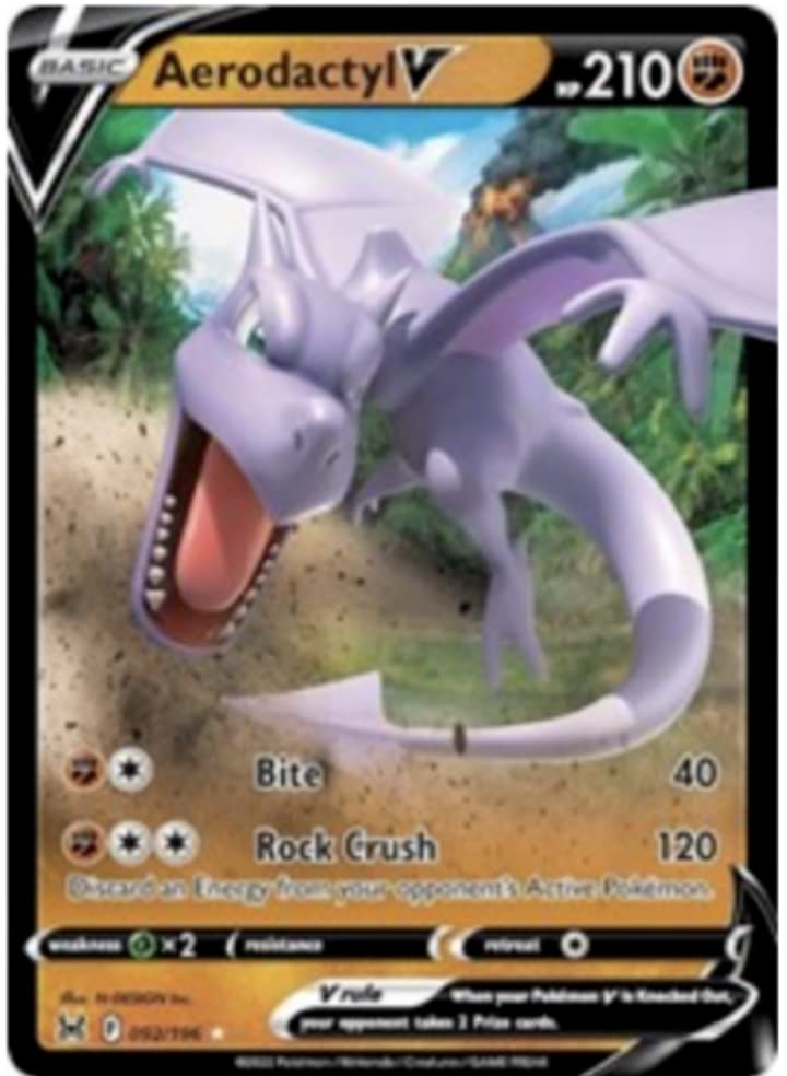 Lost Origin - Aerodactyl V 092/196 - Ultra Rare - NM/M