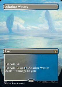 magic: the gathering - adarkar wastes (377) - borderless - dominaria united