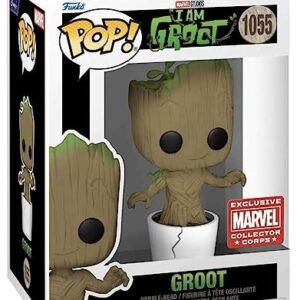 Funko Pop Groot #1055 Marvel Collector Corps Exclusive Disney+ I am Groot