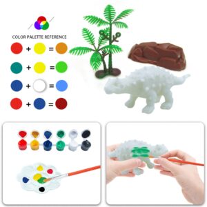 SEWACC 192 Pcs DIY Painted Animals Children Painting Supplies Kids Painting Supplies Children Painting Toy Painting Kit for Children Toys Hand Painting Graffiti Plastic White