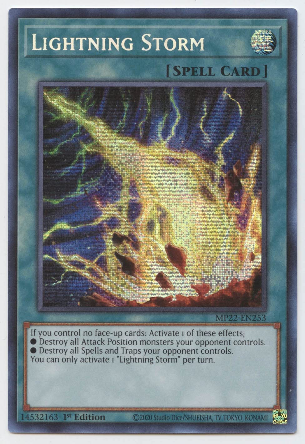 YU-GI-OH! Lightning Storm - MP22-EN253 - Prismatic Secret Rare - 1st Edition