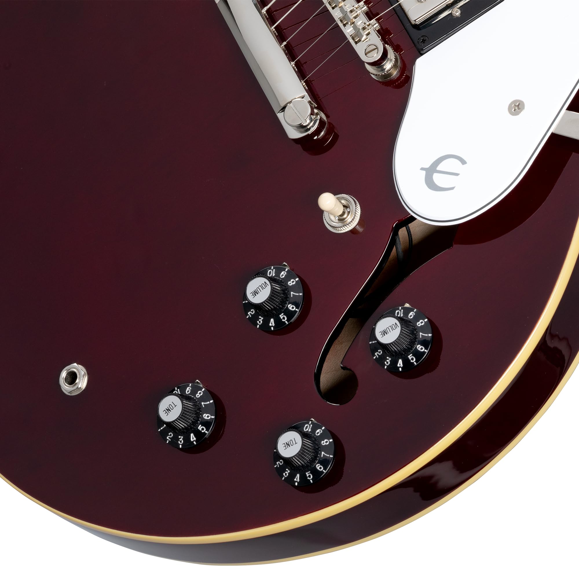 Epiphone Noel Gallagher Riviera, Dark Wine Red with Case