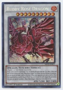 yu-gi-oh! ruddy rose dragon - mp22-en077 - prismatic secret rare - 1st edition