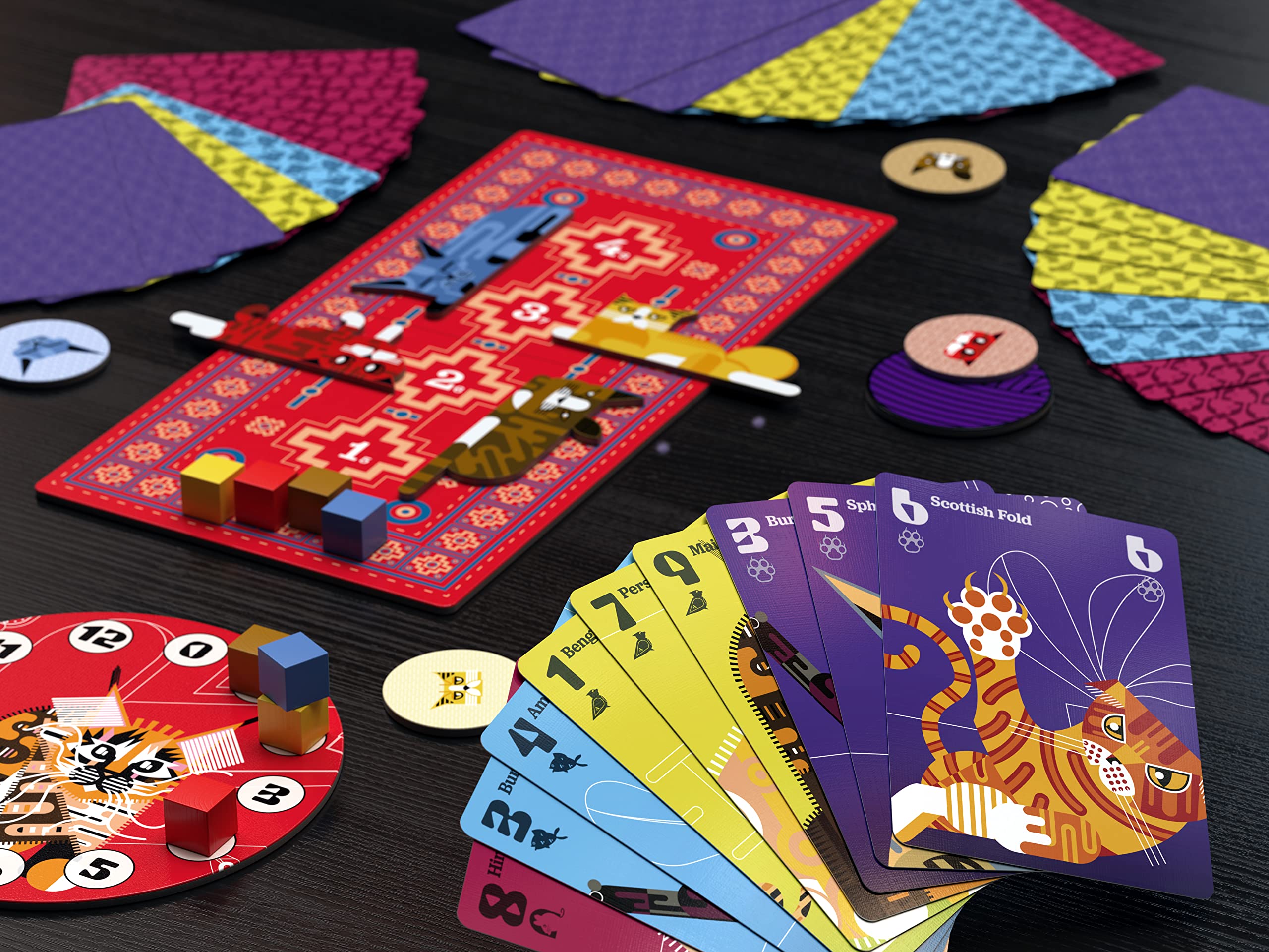 9 Lives Tricking Taking Card Game - Board Game - 3-4 Players - 40 Minutes Play Time