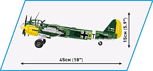 COBI Historical Collection World War II Junkers JU-88 Plane, 1180 pcs