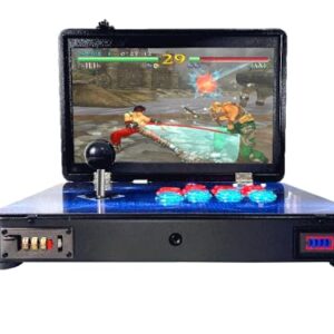 WYGaming Pandora Arcade Portable Retro Video Game Player Built-in 20000+ Classic Games 14 inch LED Integrated Recreation Arcade Emulator Console Compatible with FBA/N64/Arcade/MAME